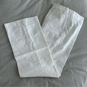 Banana Republic Petite White Cotton Stretch Boot Cut Pants! Like new size 2P
